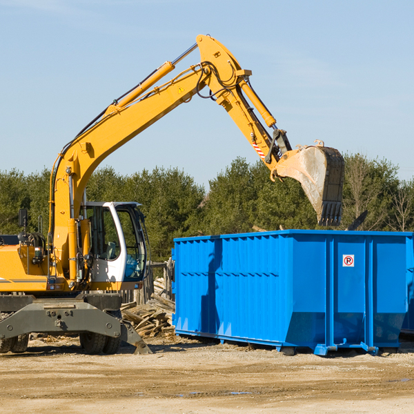 what size residential dumpster rentals are available in Fruit Hill OH